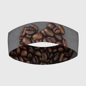 Повязка на голову 3D с принтом Люблю кофе ,  |  | бариста | зерна | кофе | любитель кофе