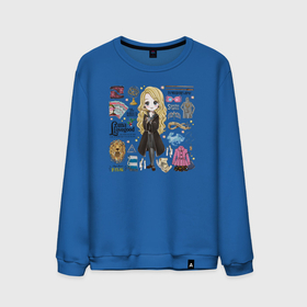 Мужской свитшот хлопок с принтом Луна в городе Новоалтайск, 100% хлопок |  | harry potter | luna lovegood | vdzabma | гарри поттер | луна лавгуд | полумна лавгуд