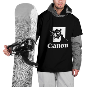 Накидка на куртку 3D с принтом Canon , 100% полиэстер |  | canon | кэнон | линза | снимок | фото | фотоаппарат | фотограф | фотографер | фотография | фоточки