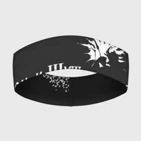 Повязка на голову 3D с принтом КОРОЛЬ И ШУТ в Петрозаводске,  |  | горшенев | горшнев | горшок | король | король и шут | корольишут | лого | логотип | музыка | надпись | панк | рок | символ | символы | шут