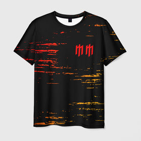 Мужская футболка 3D с принтом MARILYN MANSON   М. МЭНСОН , 100% полиэфир | прямой крой, круглый вырез горловины, длина до линии бедер | logo | manson | marilyn | music | rock | группа | лого | логотип | логотипы | менсон | мерилин | мерлин | музыка | мэнсон | мэрилин | рок | символ