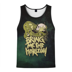 Мужская майка 3D с принтом Bring me the Horizon в городе Новоалтайск, 100% полиэстер | круглая горловина, приталенный силуэт, длина до линии бедра. Пройма и горловина окантованы тонкой бейкой | bring me the horizon | альтернативный метал | англия | британия | дэткор | музыка | поп рок | принеси мне горизонт | рок | шеффилд