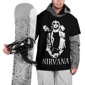 Накидка на куртку 3D с принтом NIRVANA в Курске, 100% полиэстер |  | grange | kobain | kurt | music | nirvana | punk | rock | usa | гранж | кобэйн | курт | нирвана | панк | рок