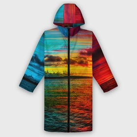 Дождевик унисекс 3D с принтом Glitch Sunset в городе Новоалтайск,  |  | clouds | glitch | ocean | sea | sky | sun | sunset | water | вода | глитч | море | небо | облака | океан | солнце