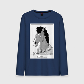 Мужской лонгслив хлопок с принтом Конь БоДжек в Белгороде, 100% хлопок |  | bojack horseman | бо | бо джек | говорящий конь | джек | диана | кентавр | кони | конь | конь бо джек | мистер подхвост | мульт | мультфильм | тодд
