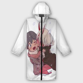 Дождевик унисекс 3D с принтом Милый во франксе в городе Новоалтайск,  |  | anime | children | darling in the franxx | kiss | manga | waifu | zero two | аниме | аска | вайфу | герой | дети | евангелион | зеро ту | любимый во франксе | манга | милый во франксе | отаку | поцелуй | хиро