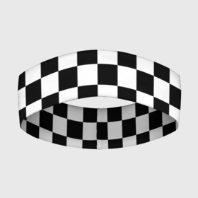 Повязка на голову 3D с принтом Шахматка в Тюмени,  |  | абстракция | в клетку | игра | клетка | клеточка | тренд | черно белая | черно белая клетка | шахматка | шахматная клетка | шахматы