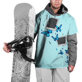Накидка на куртку 3D с принтом Live Is Strange в Тюмени, 100% полиэстер |  | бабочки | градиент | осколки | полароид