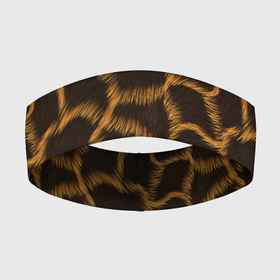 Повязка на голову 3D с принтом Леопард ,  |  | леопард | леопардовые пятна | пятна леопарда