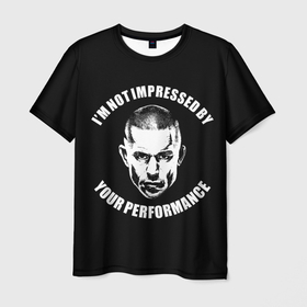 Мужская футболка 3D с принтом Жорж Сен-Пьер в Екатеринбурге, 100% полиэфир | прямой крой, круглый вырез горловины, длина до линии бедер | georges | mma | st pierre | ufc | боец | единоборства | жорж | мма | сен пьер | смешанные | юфс