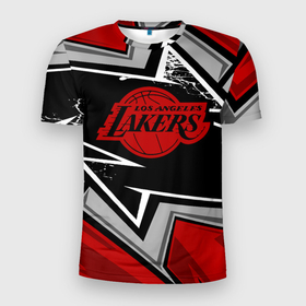 Мужская футболка 3D спортивная с принтом LA LAKERS RED в Тюмени, 100% полиэстер с улучшенными характеристиками | приталенный силуэт, круглая горловина, широкие плечи, сужается к линии бедра | bryant | james | jordan | kobe | la lakers | lakers | lebron | nba | баскетбол | брайант | брайнт | джеймс | джордан | коби | леброн | лейкерс | лэйкерс | мамба | нба | черная