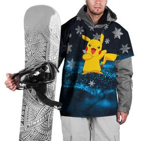Накидка на куртку 3D с принтом Пикачу Новогодний в Тюмени, 100% полиэстер |  | 2021 | anime | pocemon | аниме | девочка | елка | люблю аниме | мальчик | новогодний дизайн | новый год | пика | пика пика | пикачу | покемон | покемоны | снегопад | снежинка