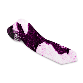 Галстук 3D с принтом Shine в Тюмени, 100% полиэстер | Длина 148 см; Плотность 150-180 г/м2 | abstraction | bw | ice | pink | shine | snow | texture | top view | white | абстракция | белый | блеск | вид сверху | лед | розовый | снег | текстура | чб