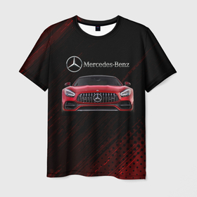 Мужская футболка 3D с принтом Mercedes Benz AMG. в Санкт-Петербурге, 100% полиэфир | прямой крой, круглый вырез горловины, длина до линии бедер | 2020 | amg | auto | mercedes | mercedes amg gt | sport | авто | автомобиль | автомобильные | амг | бренд | марка | машины | мерседес | мерседес бенц амг | спорт