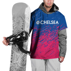 Накидка на куртку 3D с принтом Chelsea  Челси. в Петрозаводске, 100% полиэстер |  | Тематика изображения на принте: chelsea | fc | football | football club | sport | спорт | спортивные | униформа | фирменные цвета | фк | футбол | футбольный клуб | челси