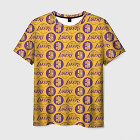 Мужская футболка 3D с принтом LA LAKERS в Тюмени, 100% полиэфир | прямой крой, круглый вырез горловины, длина до линии бедер | bryant | james | jordan | kobe | la lakers | lakers | lebron | nba | баскетбол | брайант | брайнт | джеймс | джордан | коби | леброн | лейкерс | лэйкерс | мамба | нба | черная