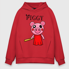 Мужское худи Oversize хлопок с принтом ROBLOX PIGGY в Курске, френч-терри — 70% хлопок, 30% полиэстер. Мягкий теплый начес внутри —100% хлопок | боковые карманы, эластичные манжеты и нижняя кромка, капюшон на магнитной кнопке | piggy | roblox | roblox games | roblox piggy | игра роблокс | пигги. | роблокс | роблокс пигги | робукс