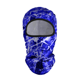 Балаклава 3D с принтом Dark Blue Gan в Тюмени, 100% полиэстер, ткань с особыми свойствами — Activecool | плотность 150–180 г/м2; хорошо тянется, но при этом сохраняет форму. Закрывает шею, вокруг отверстия для глаз кайма. Единый размер | Тематика изображения на принте: abstraction | blue | frost | frozen | ice | shine | surface | texture | абстракция | блеск | замерзший | лед | мороз | поверхность | синий | текстура