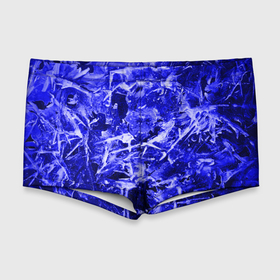 Мужские купальные плавки 3D с принтом Dark Blue Gan  в Новосибирске, Полиэстер 85%, Спандекс 15% |  | Тематика изображения на принте: abstraction | blue | frost | frozen | ice | shine | surface | texture | абстракция | блеск | замерзший | лед | мороз | поверхность | синий | текстура