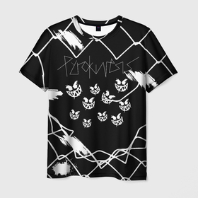 Мужская футболка 3D с принтом Pyrokinesis. в Новосибирске, 100% полиэфир | прямой крой, круглый вырез горловины, длина до линии бедер | pyrokinesis | андрей пирокинезис | каждаябарбистерва | левый баттл | музыка | музыкант | пирокинезис | рэп | рэпер
