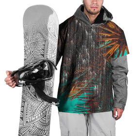 Накидка на куртку 3D с принтом Palm glitch art , 100% полиэстер |  | Тематика изображения на принте: art | astraction | glitch | palm | sky | абстракция | арт | ветки | глитч | листья | небо | пальмы