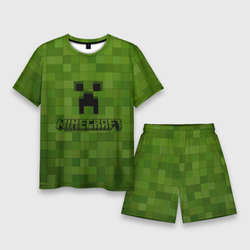 Мужской костюм с шортами 3D с принтом Minecraft в Курске,  |  | minecraft | блок | игра | майнкрафт | победитель | приключения