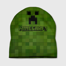 Шапка 3D с принтом Minecraft в Новосибирске, 100% полиэстер | универсальный размер, печать по всей поверхности изделия | minecraft | блок | игра | майнкрафт | победитель | приключения