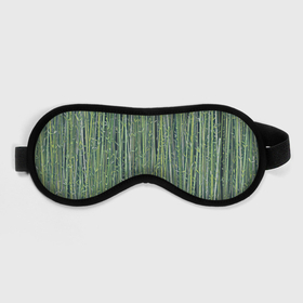 Маска для сна 3D с принтом Зеленый бамбук в Тюмени, внешний слой — 100% полиэфир, внутренний слой — 100% хлопок, между ними — поролон |  | bamboo | forest | stripes | бамбук | заросли | лес | листья | полосы | растения