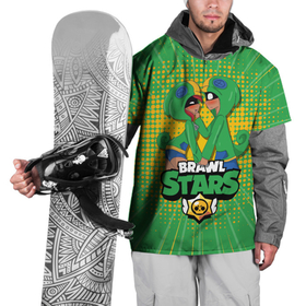 Накидка на куртку 3D с принтом BRAWL STARS , 100% полиэстер |  | brawl stars | games | leon | бравл старс | браул старс | игры | леон
