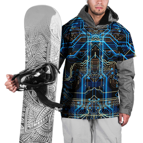 Накидка на куртку 3D с принтом Сircuit-$$$ в Екатеринбурге, 100% полиэстер |  | Тематика изображения на принте: abstraction | chip | circuit | lines | neon | processor | shapes | texture | абстракция | линии | неон | процессор | схема | текстура | формы | чип