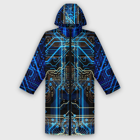 Дождевик унисекс 3D с принтом Сircuit в городе Новоалтайск,  |  | abstraction | chip | circuit | lines | neon | processor | shapes | texture | абстракция | линии | неон | процессор | схема | текстура | формы | чип