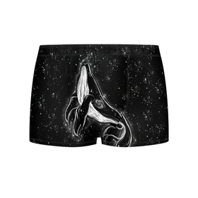 Мужские трусы 3D с принтом Космический Кит в Белгороде, 50% хлопок, 50% полиэстер | классическая посадка, на поясе мягкая тканевая резинка | 2020 | cosmos | nasa | stars | звезды | илон маск | кит | киты | космос | марс | наса | небо | ночная медведица | ночное | ночь | созвездие | созвездия | черная дыра | юпитер