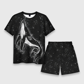 Мужской костюм с шортами 3D с принтом Космический Кит в Петрозаводске,  |  | 2020 | cosmos | nasa | stars | звезды | илон маск | кит | киты | космос | марс | наса | небо | ночная медведица | ночное | ночь | созвездие | созвездия | черная дыра | юпитер