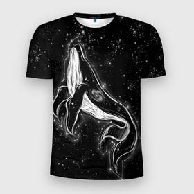 Мужская футболка 3D спортивная с принтом Космический Кит в Кировске, 100% полиэстер с улучшенными характеристиками | приталенный силуэт, круглая горловина, широкие плечи, сужается к линии бедра | 2020 | cosmos | nasa | stars | звезды | илон маск | кит | киты | космос | марс | наса | небо | ночная медведица | ночное | ночь | созвездие | созвездия | черная дыра | юпитер