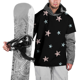 Накидка на куртку 3D с принтом Звездопад в Екатеринбурге, 100% полиэстер |  | Тематика изображения на принте: звезда | космос | небо | ночь | паттерн | розовый | черный