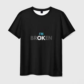 Мужская футболка 3D с принтом Я В порядке в Новосибирске, 100% полиэфир | прямой крой, круглый вырез горловины, длина до линии бедер | мем | социальное | цитата о жизни