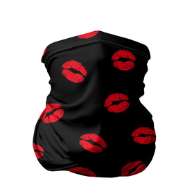 Бандана-труба 3D с принтом Поцелуи в Кировске, 100% полиэстер, ткань с особыми свойствами — Activecool | плотность 150‒180 г/м2; хорошо тянется, но сохраняет форму | 8 марта | kis | kiss | love | горячий парень | губы | жаркие поцелуи | красные губы | любовь | мачо | подарок парню | помада | поцелуи | поцелуй