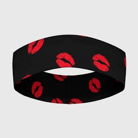 Повязка на голову 3D с принтом Поцелуи в Петрозаводске,  |  | 8 марта | kis | kiss | love | горячий парень | губы | жаркие поцелуи | красные губы | любовь | мачо | подарок парню | помада | поцелуи | поцелуй