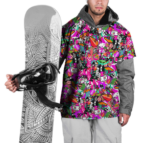 Накидка на куртку 3D с принтом $-tickers , 100% полиэстер |  | abstraction | background | colorful | jdm | sticker | stickers | style | texture | абстракция | наклейки | разноцветный | стикер | стиль | текстура | фон