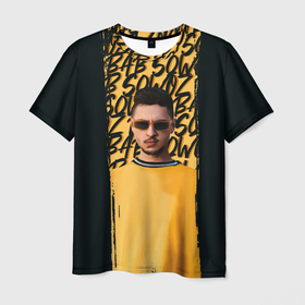 Мужская футболка 3D с принтом Sqwoz bab brush в Белгороде, 100% полиэфир | прямой крой, круглый вырез горловины, длина до линии бедер | bab | rap | sqwoz | sqwoz bab | ауф | ой | реп | репер | рэп | рэпер | сквоз баб | сквозь баб | хип хоп