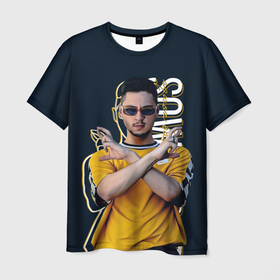 Мужская футболка 3D с принтом Sqwoz bab , 100% полиэфир | прямой крой, круглый вырез горловины, длина до линии бедер | bab | rap | sqwoz | sqwoz bab | ауф | ой | реп | репер | рэп | рэпер | сквоз баб | сквозь баб | хип хоп