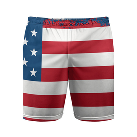Мужские шорты спортивные с принтом Америка в Кировске,  |  | america | америка | звезды | полосы | символы | сша | флаг