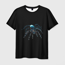 Мужская футболка 3D с принтом Паук в Санкт-Петербурге, 100% полиэфир | прямой крой, круглый вырез горловины, длина до линии бедер | насекомые | паук | паук птицеед | пауки | тарантул