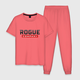 Мужская пижама хлопок с принтом Rogue Company в Новосибирске, 100% хлопок | брюки и футболка прямого кроя, без карманов, на брюках мягкая резинка на поясе и по низу штанин
 | Тематика изображения на принте: 
