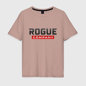 Мужская футболка хлопок Oversize с принтом Rogue Company в Новосибирске, 100% хлопок | свободный крой, круглый ворот, “спинка” длиннее передней части | Тематика изображения на принте: 