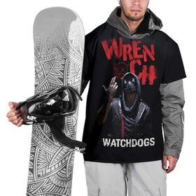 Накидка на куртку 3D с принтом Watch Dogs: Legion в Тюмени, 100% полиэстер |  | watch dogs | watch dogs 2 | watch dogs: legion | группы dedsec | игра