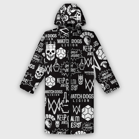 Дождевик унисекс 3D с принтом WATCH DOGS LEGION в городе Новоалтайск,  |  | legion. | watch dogs 2 | watch dogs 3 | watch dogs legion | ватч догс легион | легион | хакер