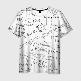 Мужская футболка 3D с принтом мама,я математик в Тюмени, 100% полиэфир | прямой крой, круглый вырез горловины, длина до линии бедер | математика | надписи | прикол | принт | формулы