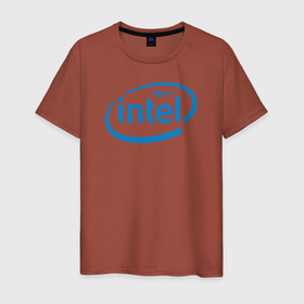 Мужская футболка хлопок с принтом Intel Boy в Петрозаводске, 100% хлопок | прямой крой, круглый вырез горловины, длина до линии бедер, слегка спущенное плечо. | amd | amd boy | core | core i3 | core i5 | core i7 | cpu | intel | intel boy | интел | интел бой | процессор | цпу