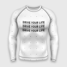 Мужской рашгард 3D с принтом dyl black ,  |  | drive | drive fitness | драйв | драйв фитнес